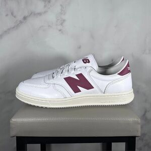 NEW Men’s New Balance T500 Shoes - White Washed Burgundy CT500LPB